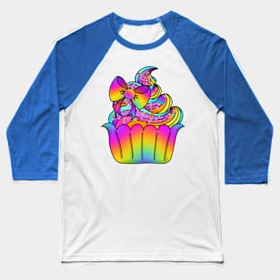 Rainbow Sprinkles - Blue Baseball T-Shirt